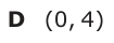 Answer D: (0, 4)