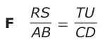Answer F: RSAB = TUCD