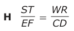 Answer H: STEF = WRCD
