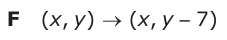 Answer F: (,xy) o (xy, 7)