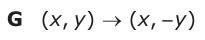 Answer G: (,xy) o (x , y)