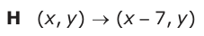 Answer H: (,xy) o (x 7, y)