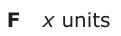 Answer F: x units