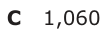 Answer C: 1,060