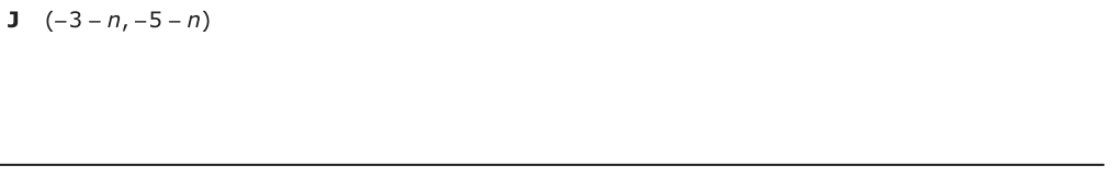 Answer J: (3−−−− n, −−−5 − n)