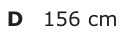 Answer D: 156 cm