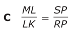Answer C: ML SP LK = RP