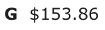 Answer G: $153.86
